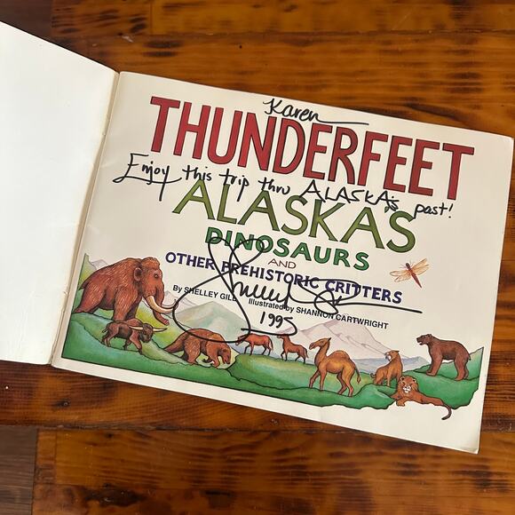 Vintage 1991 Thunderfeet Alaska's Dinosaurs & Other Prehistoric Critters Book - Picture 2 of 12